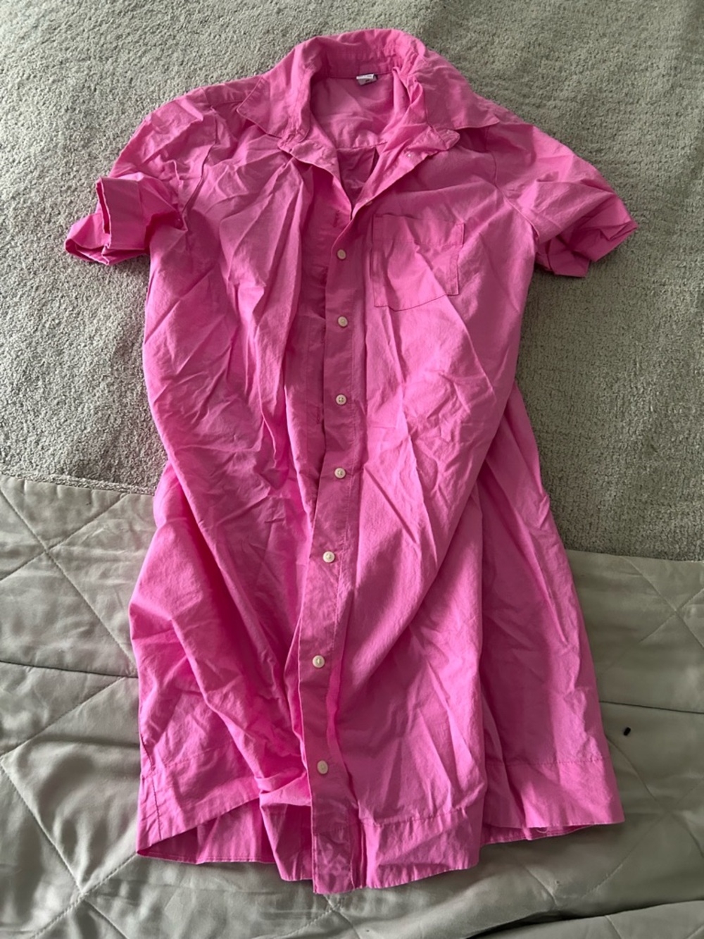 ☀️3/$25 Old navy pink shirt dress small